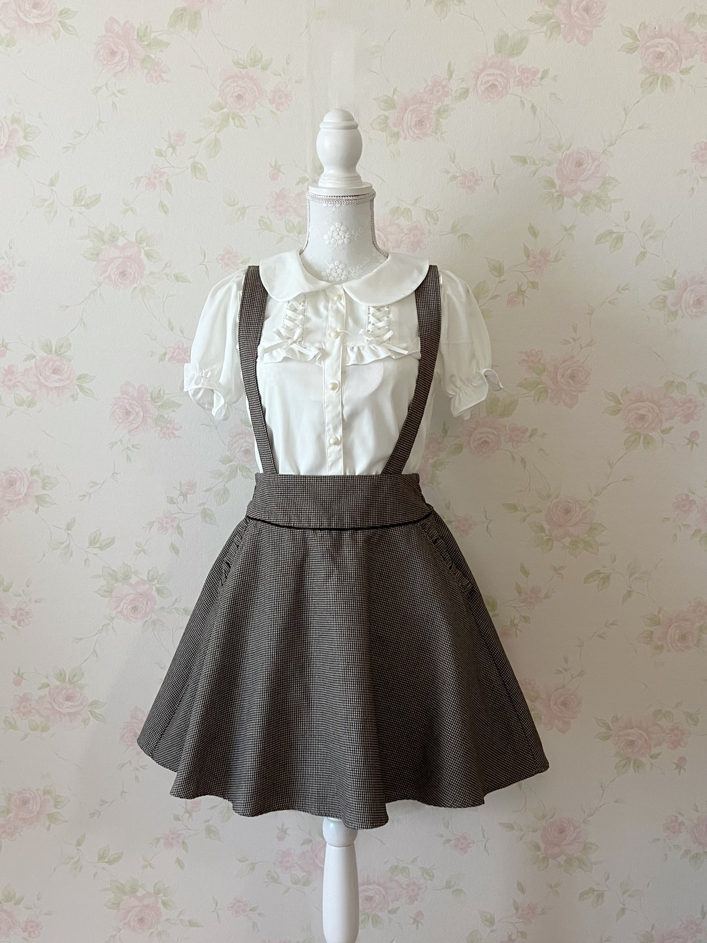 MAJESTIC LEGON Riffled Pocket Jumper Skirt