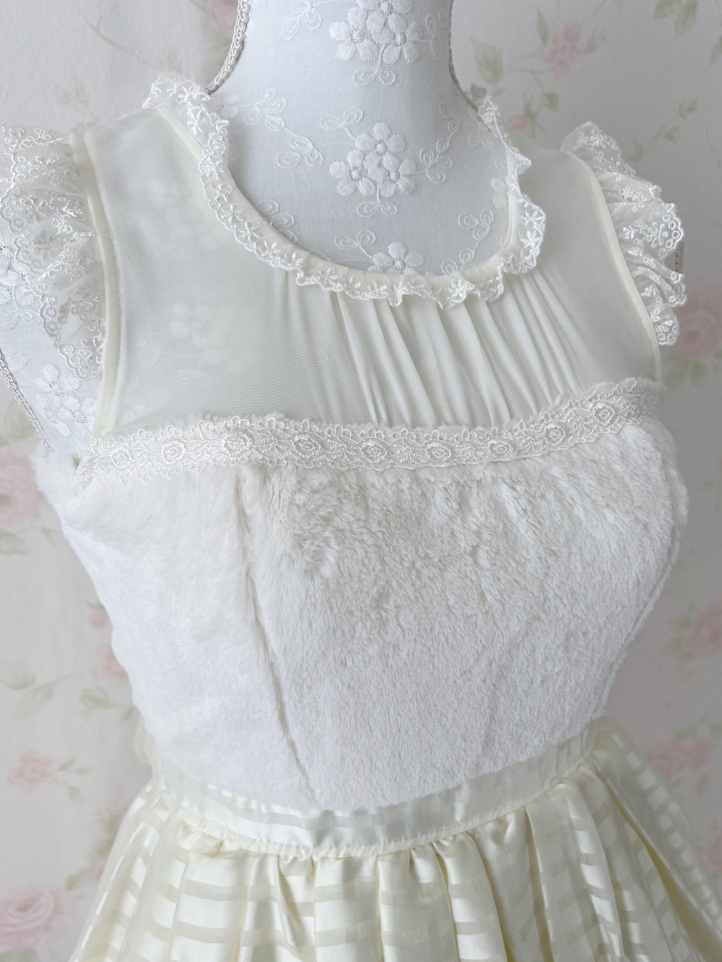 LIZ LISA Eco Fur Tulle Winter Princess Dress