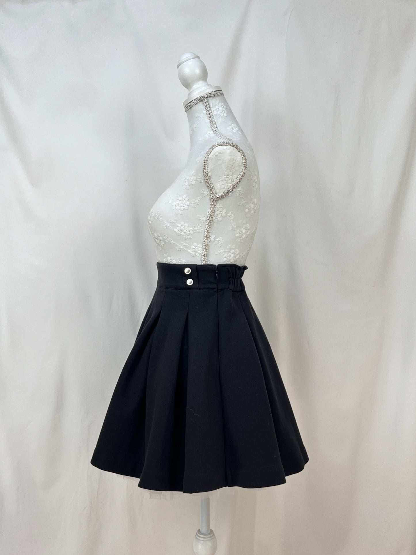 Mezzo piano junior Pleated Skirt (Black)