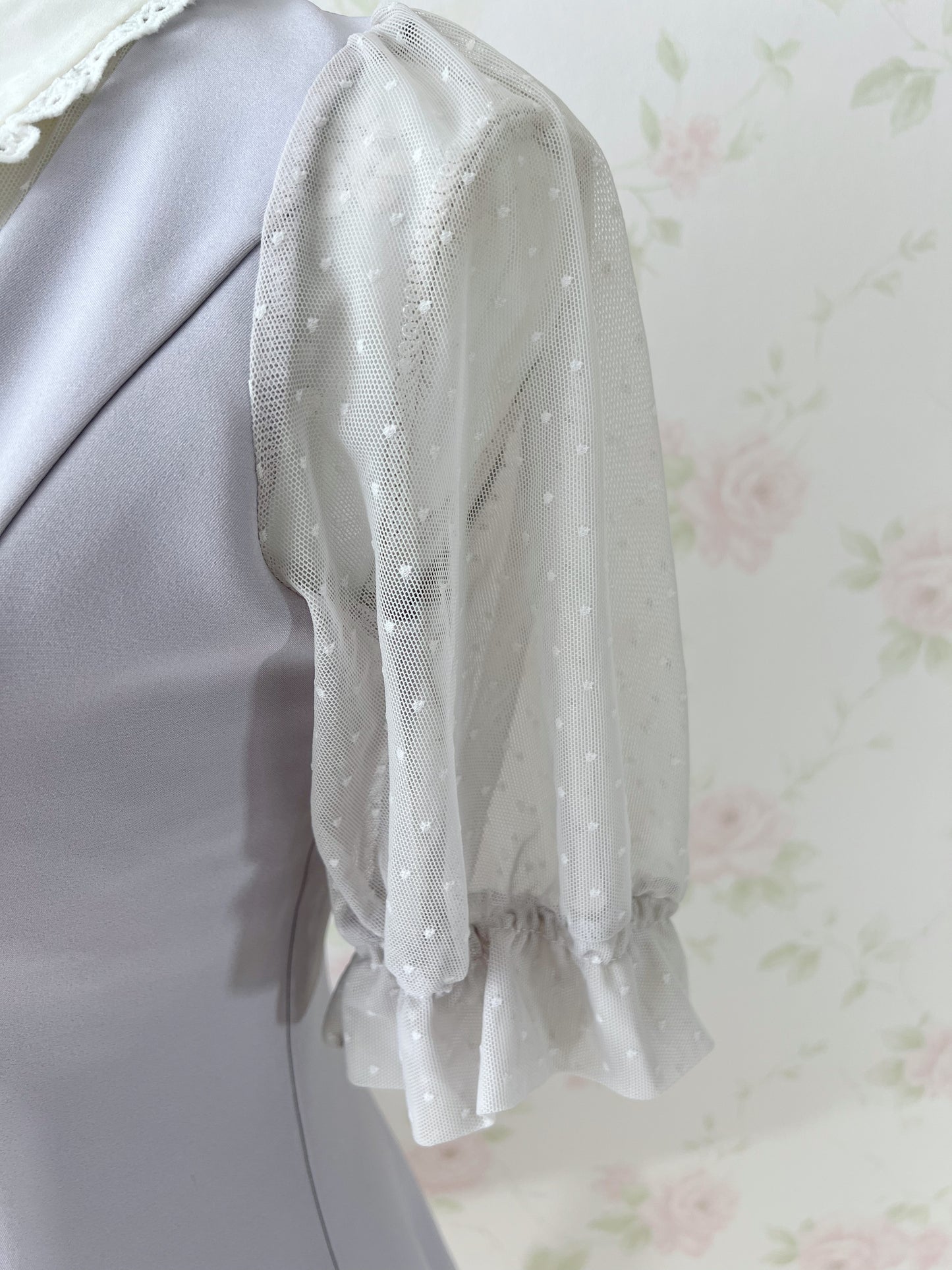 ROJITA Tulle Sleeve A-Line Dress