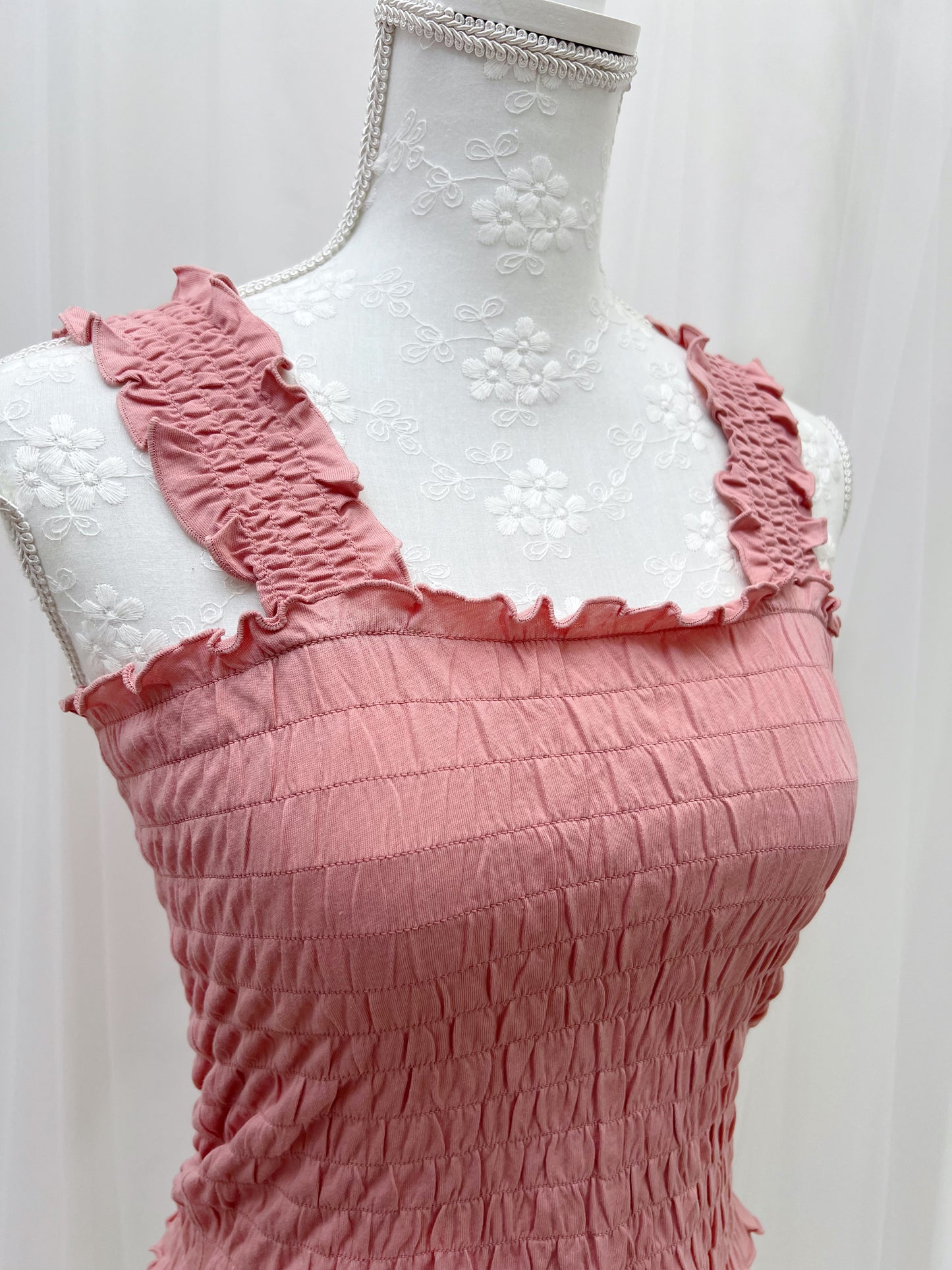 Honey’s Smocked Short Top (Pink)