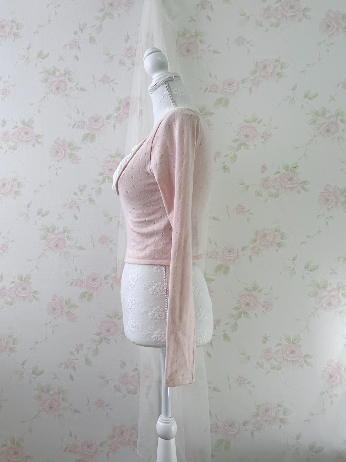 GRL Milkmaid Soft Long Sleeved Top (Pink)