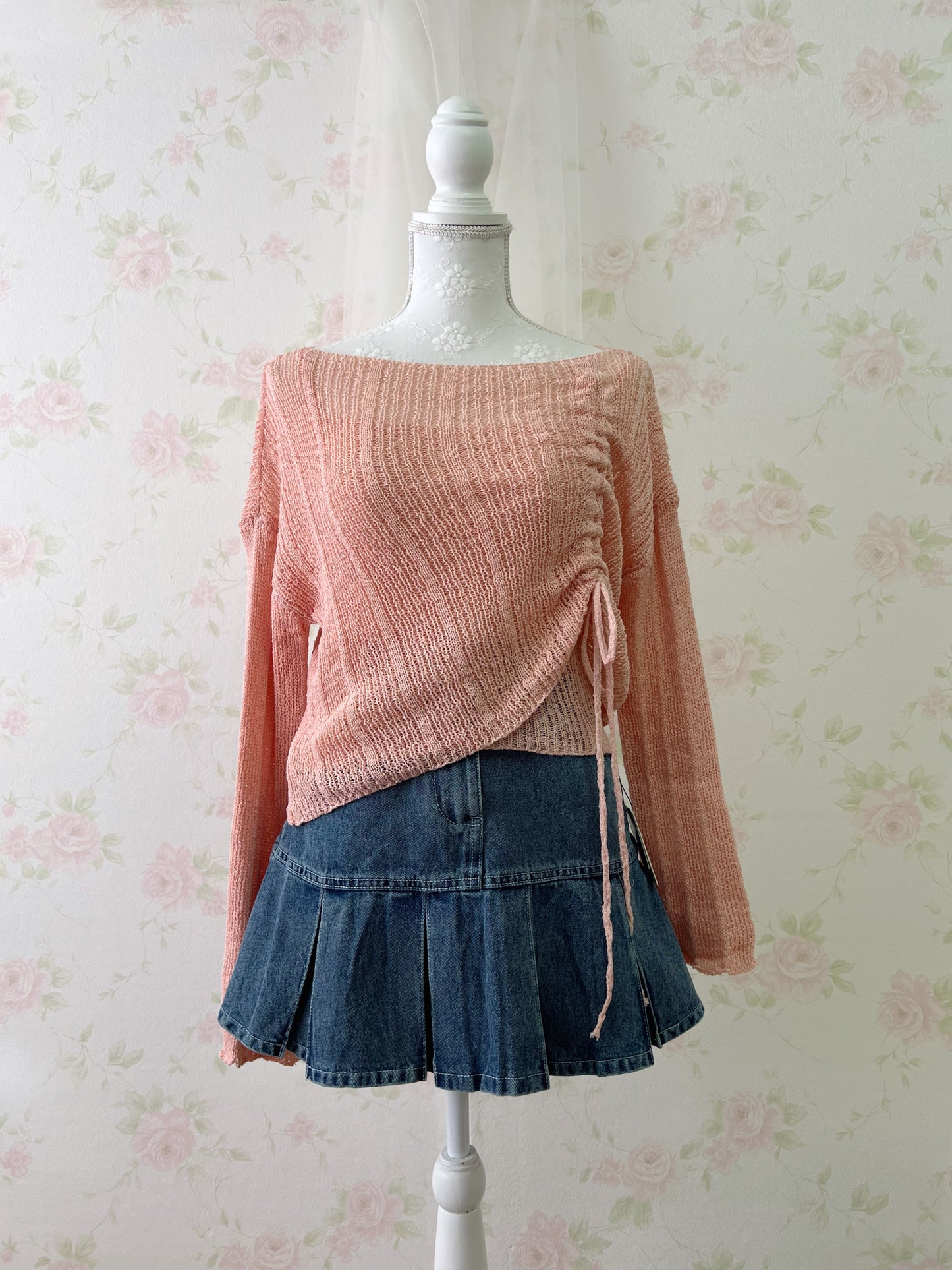 INGNI Pleated Denim Skirt