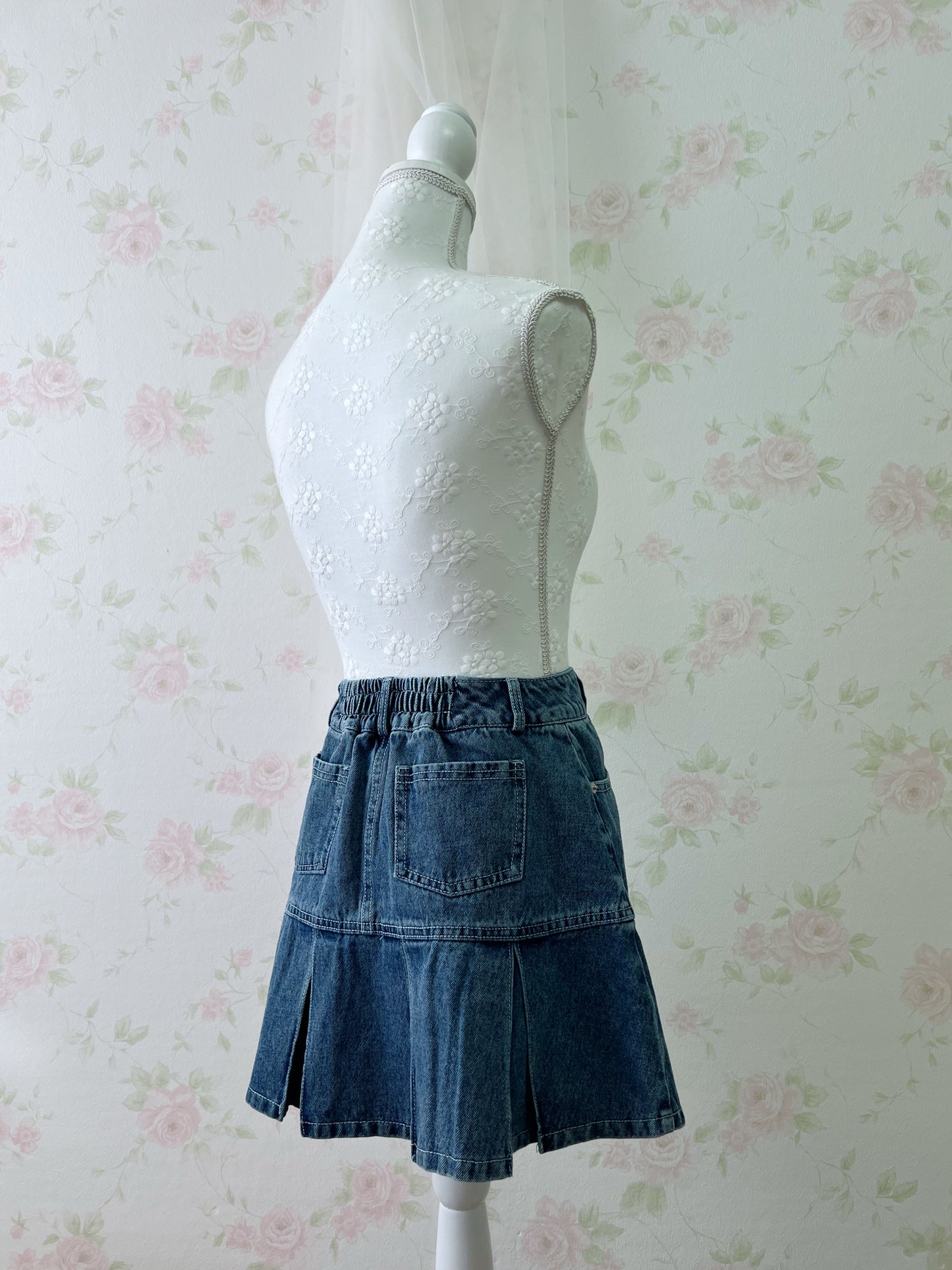 INGNI Pleated Denim Skirt