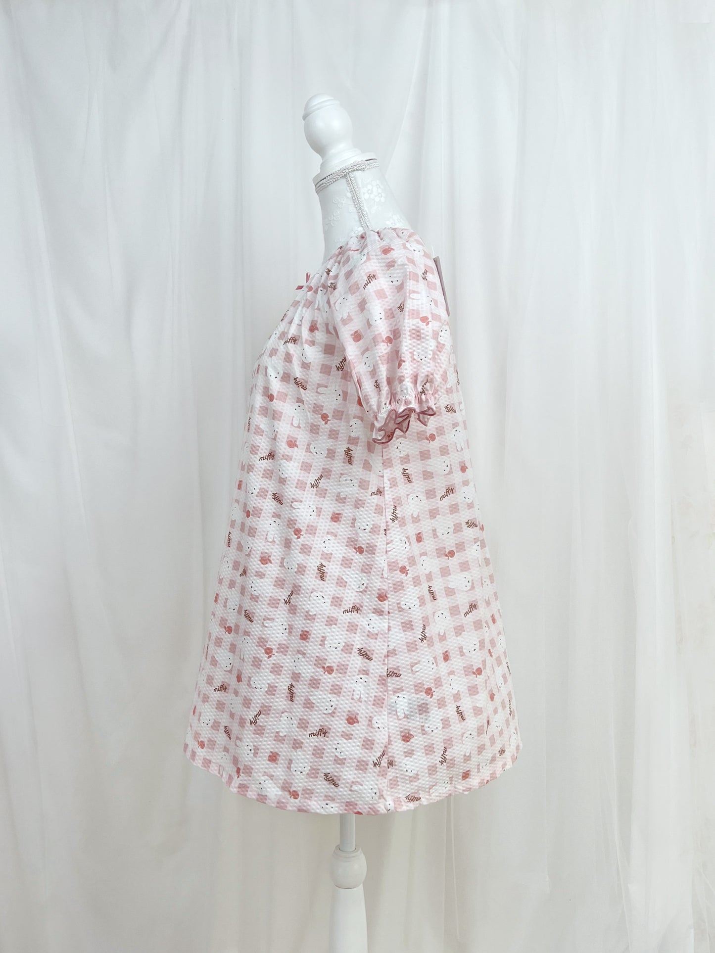 miffy Apple Checked Pajama Set