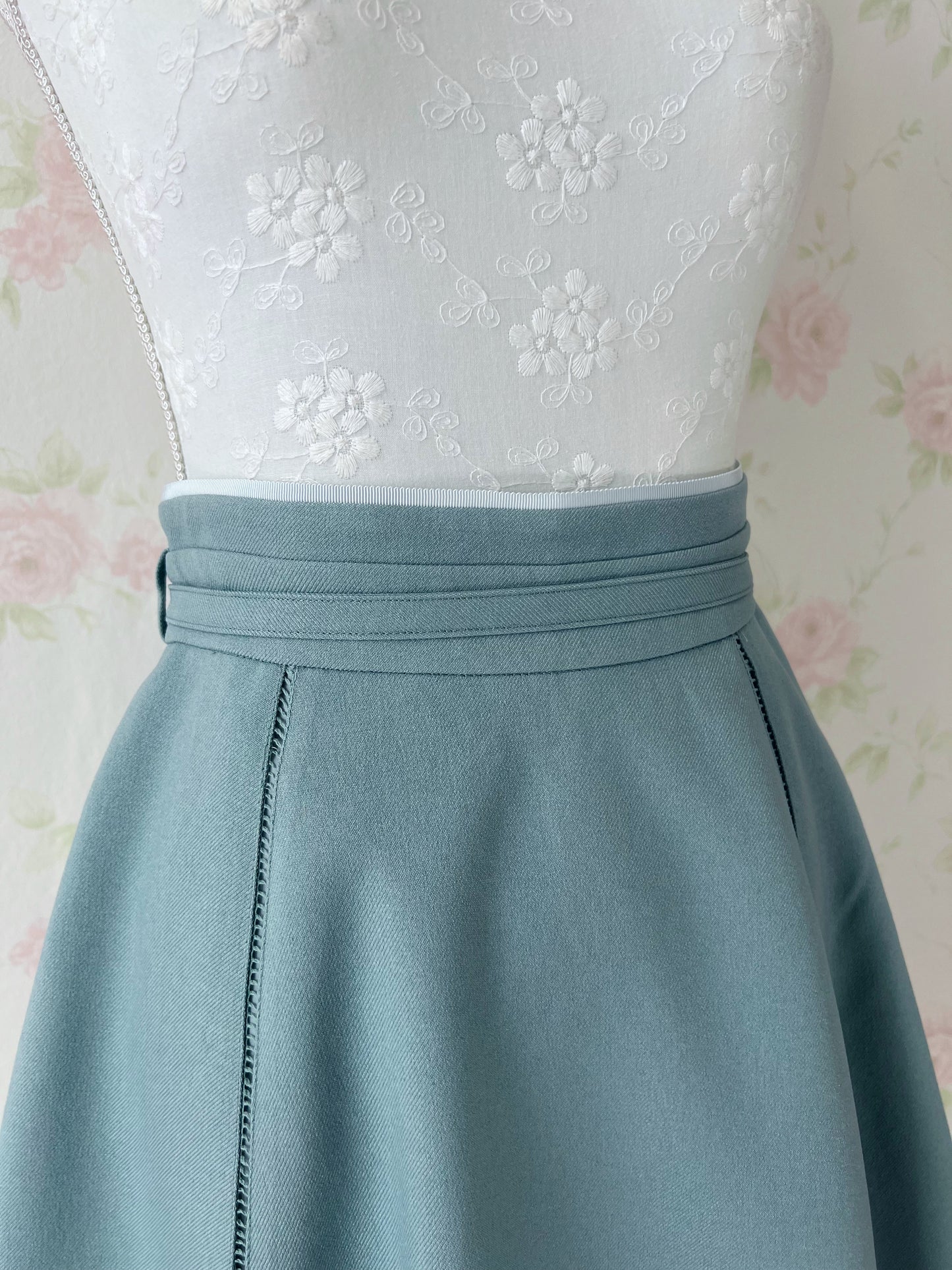 MISCH MASCH Long Flare Skirt (Green)