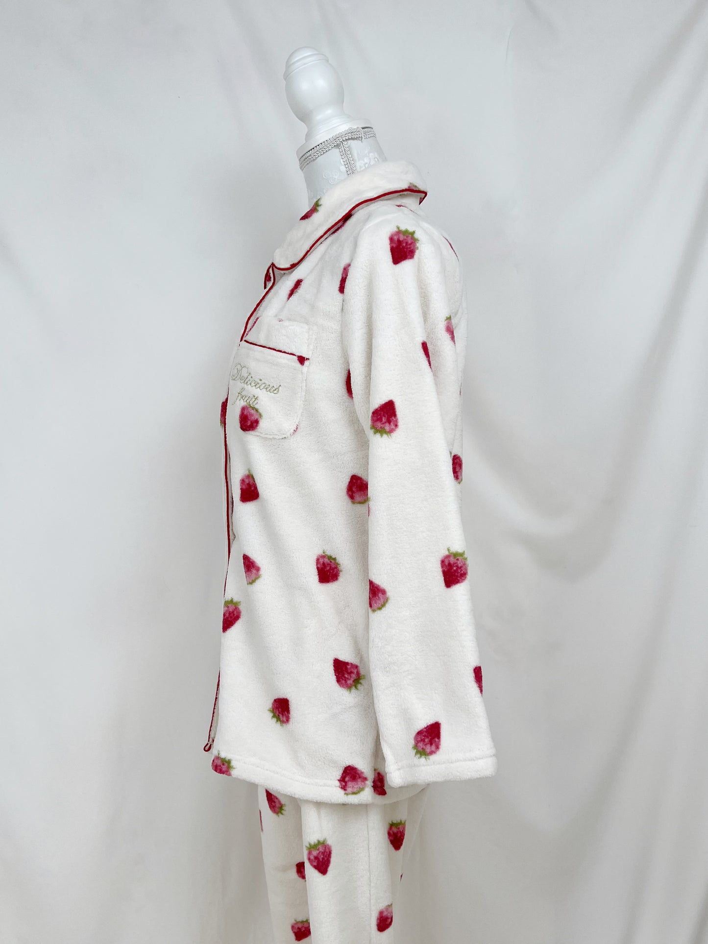 Sweet Strawberry Fluffy Pajamas
