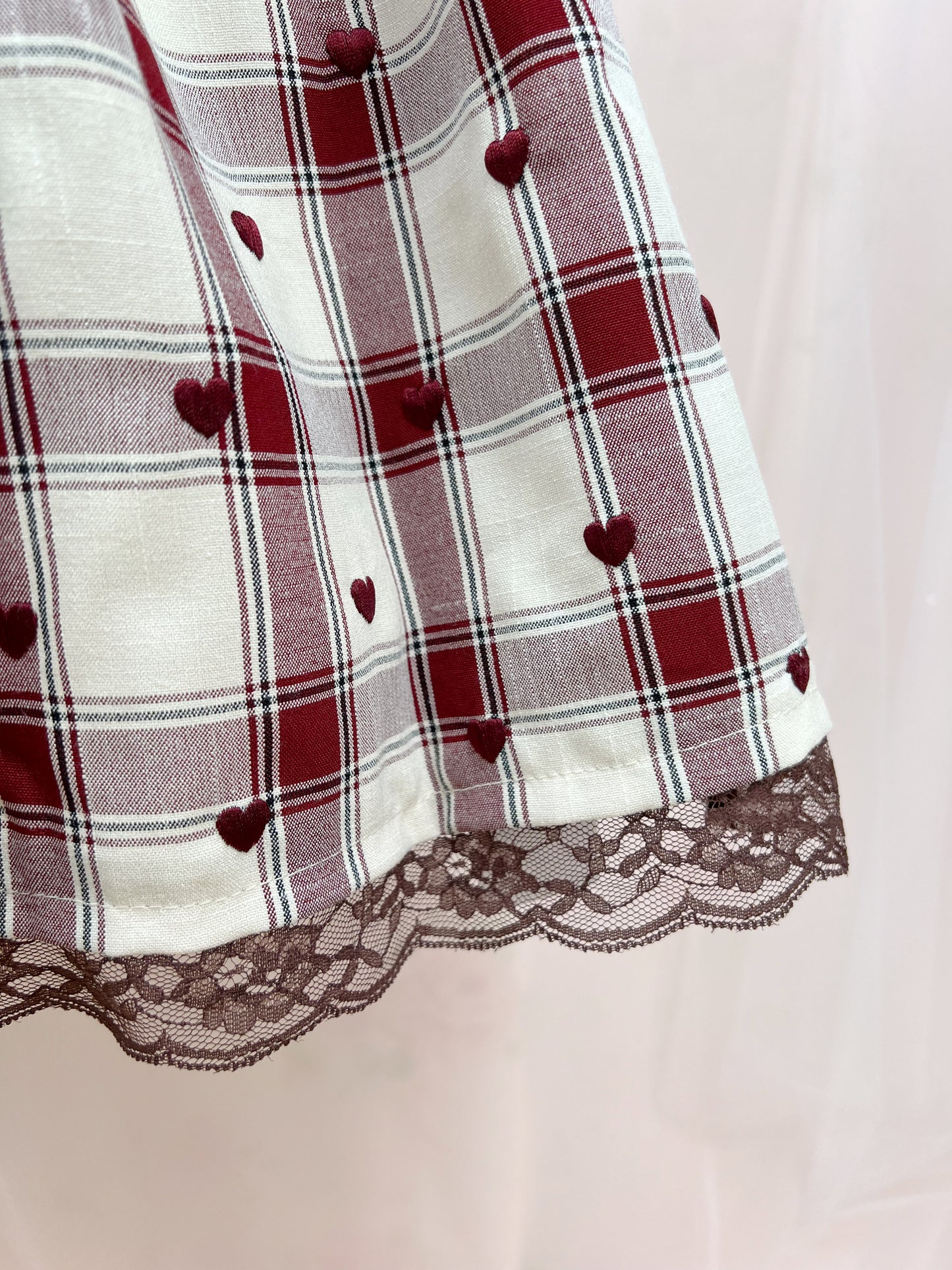(46% OFF) mille fille closet by LODISPOTTO Heart Dot Checked Dress