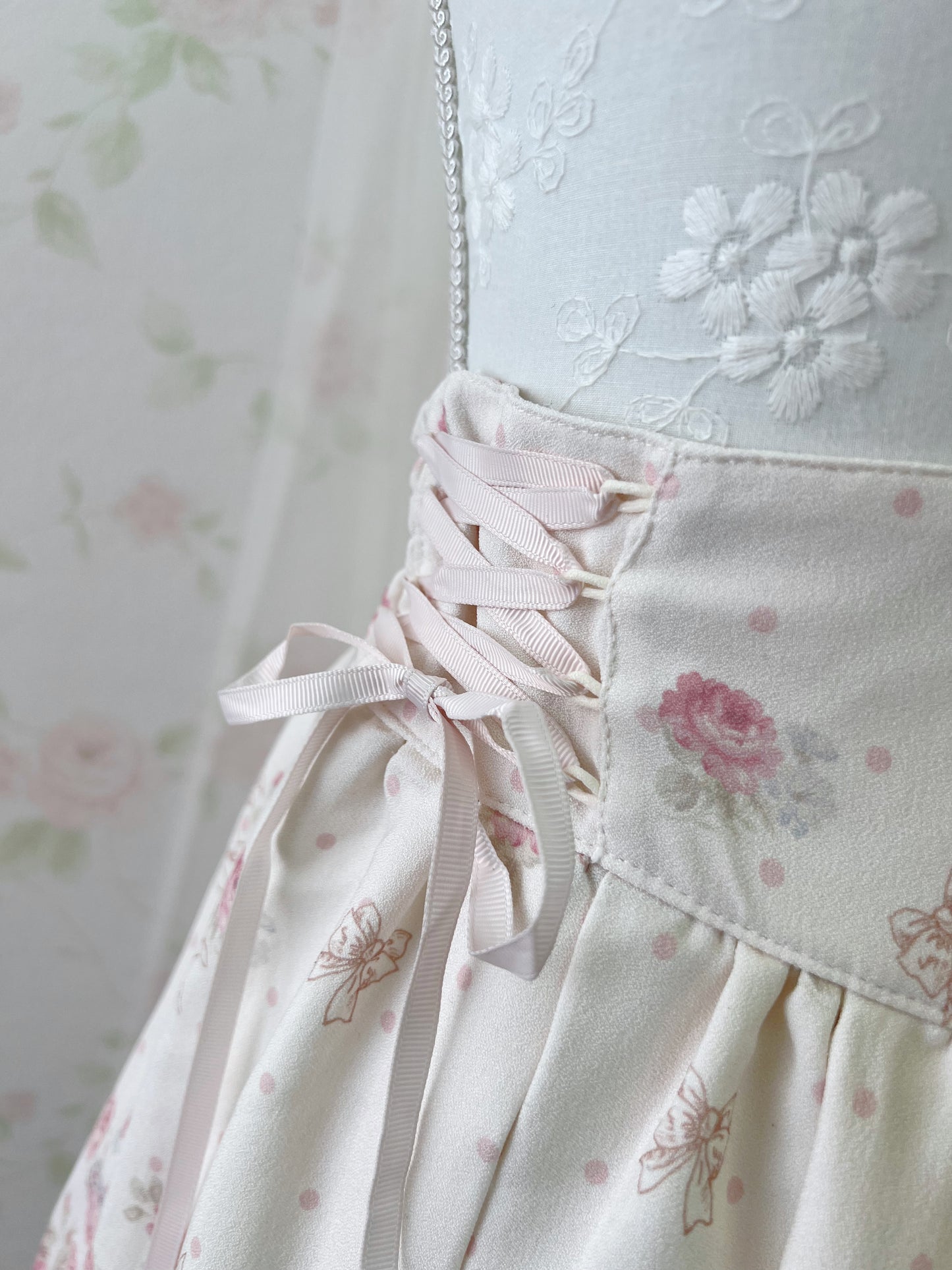 LIZ LISA Angel Rose Side Laced Up Skirt