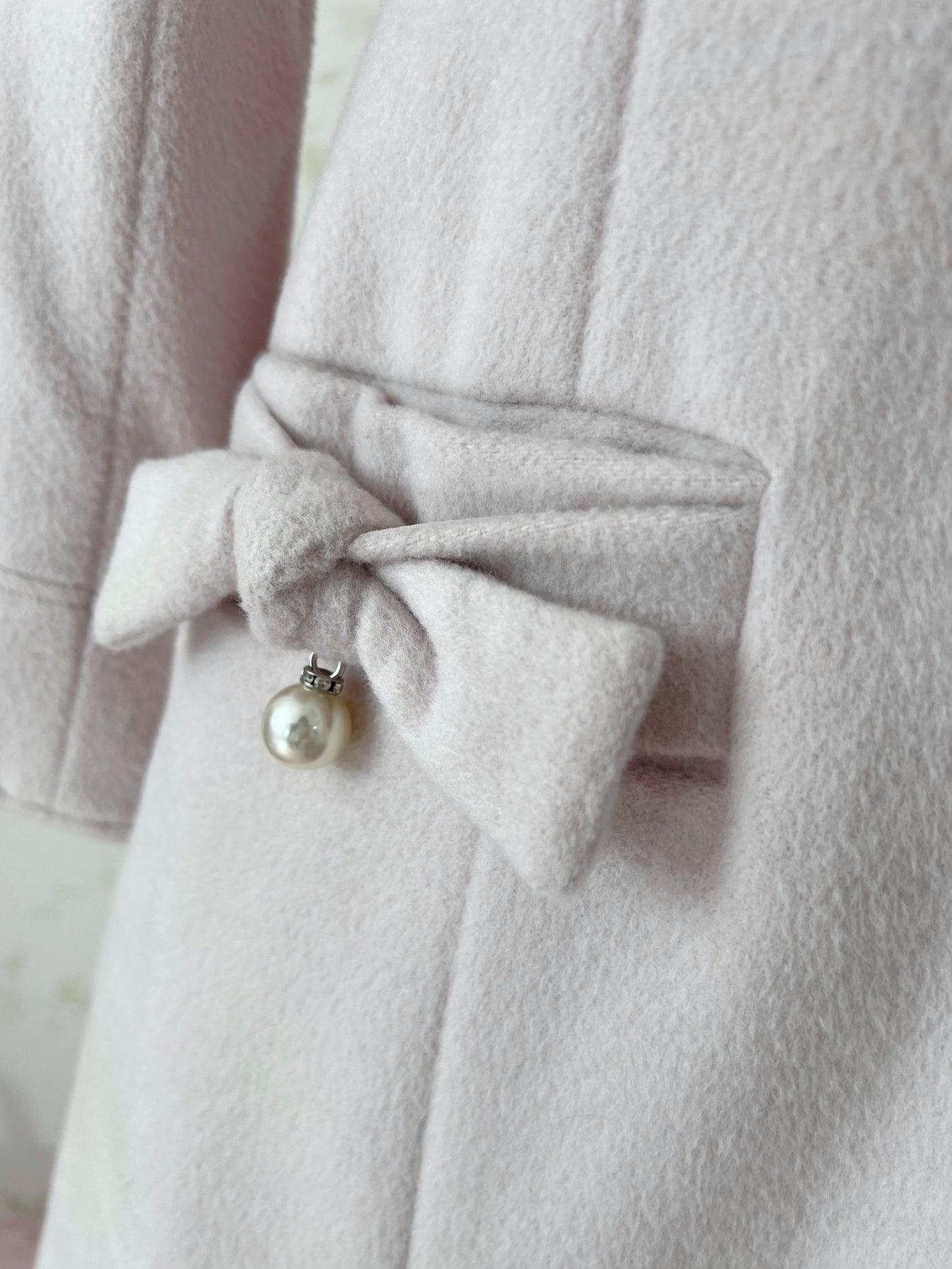 LODISPOTTO Side Ribbon Girly Wool Coat