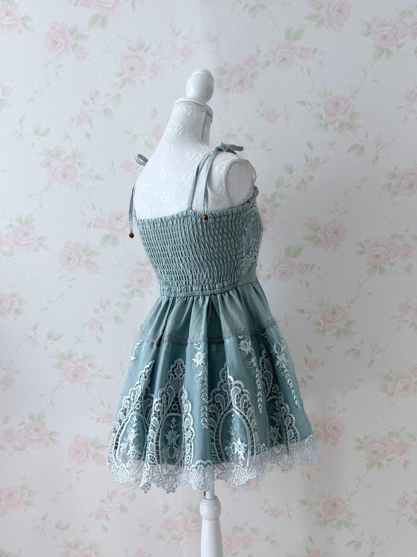 LIZ LISA Denim Lace Mini Dress