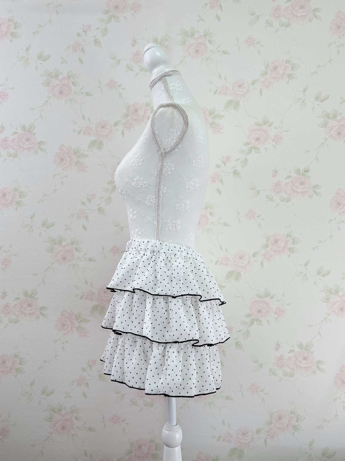 GRL Polka Dot Layered Sukapan(White)