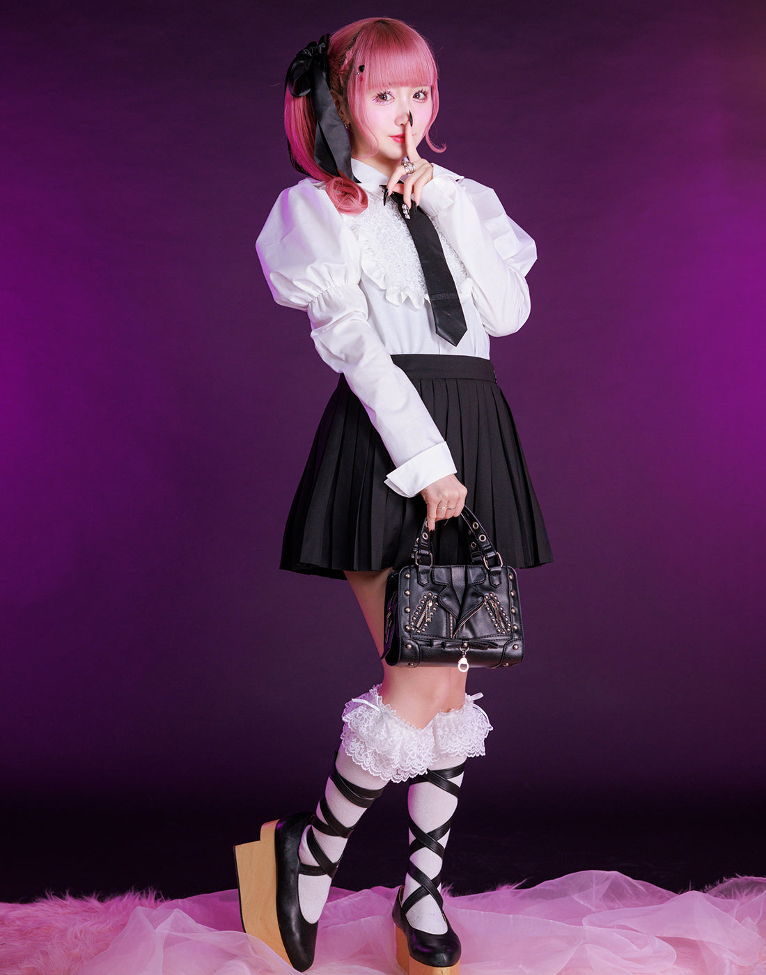 Girls pleated harness skirt