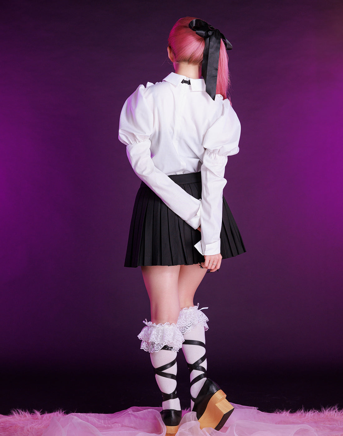 Girls pleated harness skirt