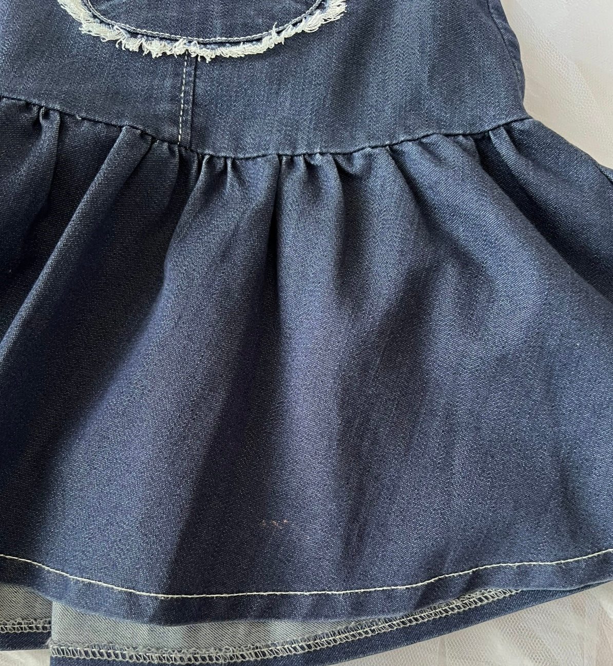 by LOVEiT Heart Button Denim Skirt