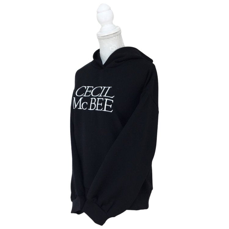 CECIL McBEE Logo Hoodie (Black)
