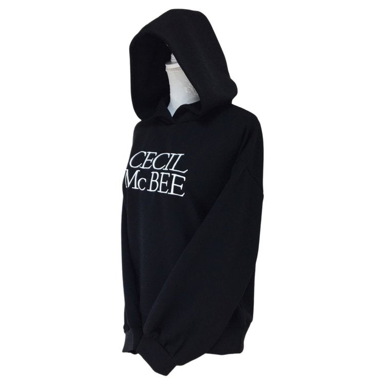 CECIL McBEE Logo Hoodie (Black)