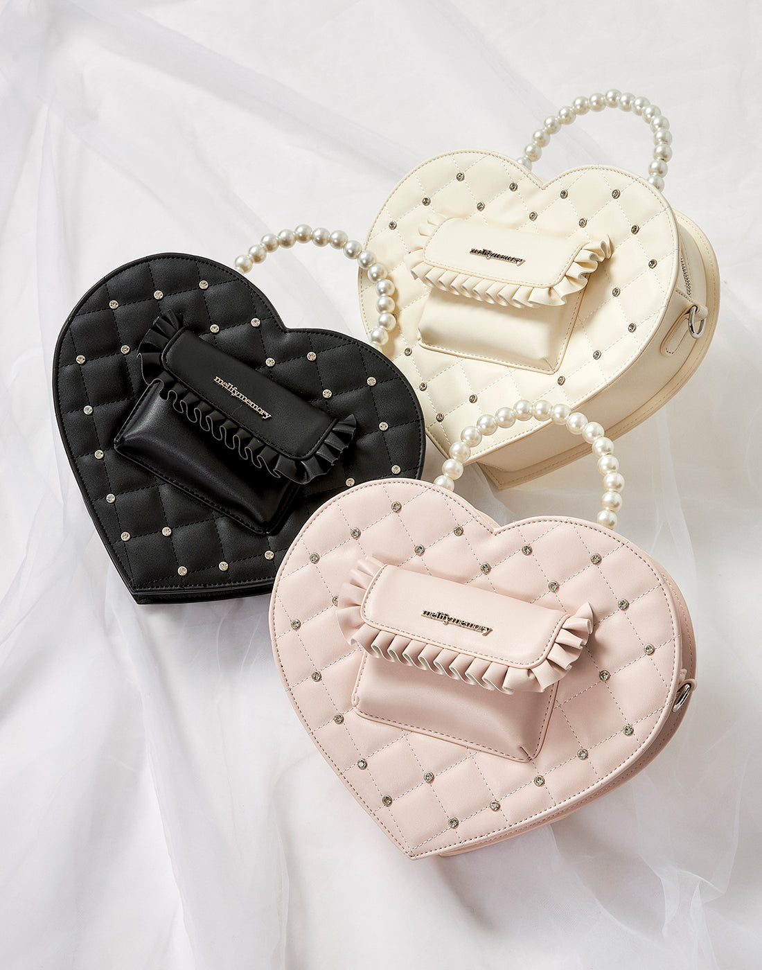 mellfy memory 3way Eternity love jewel heart bag