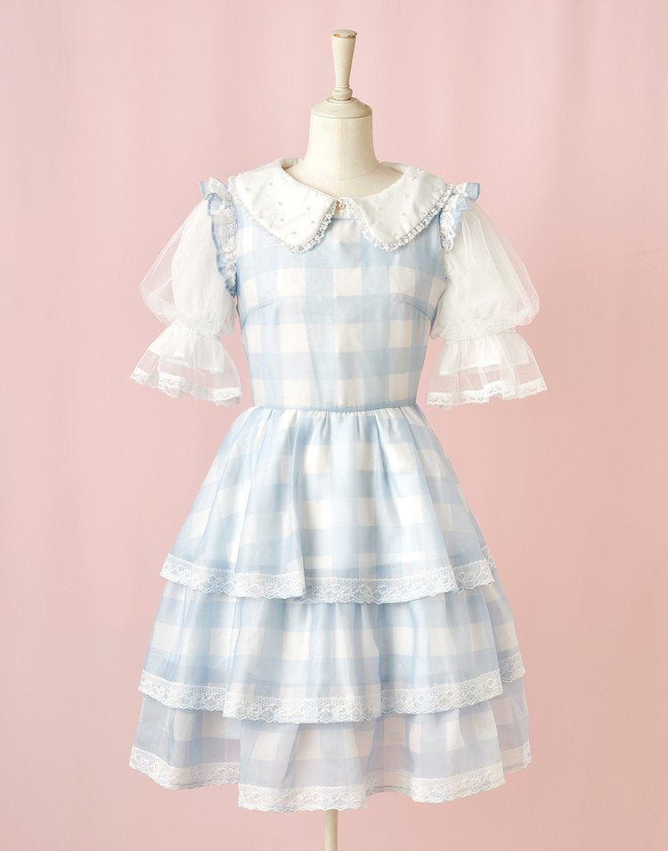 mellfy memory Fairy love Gingham check Dress