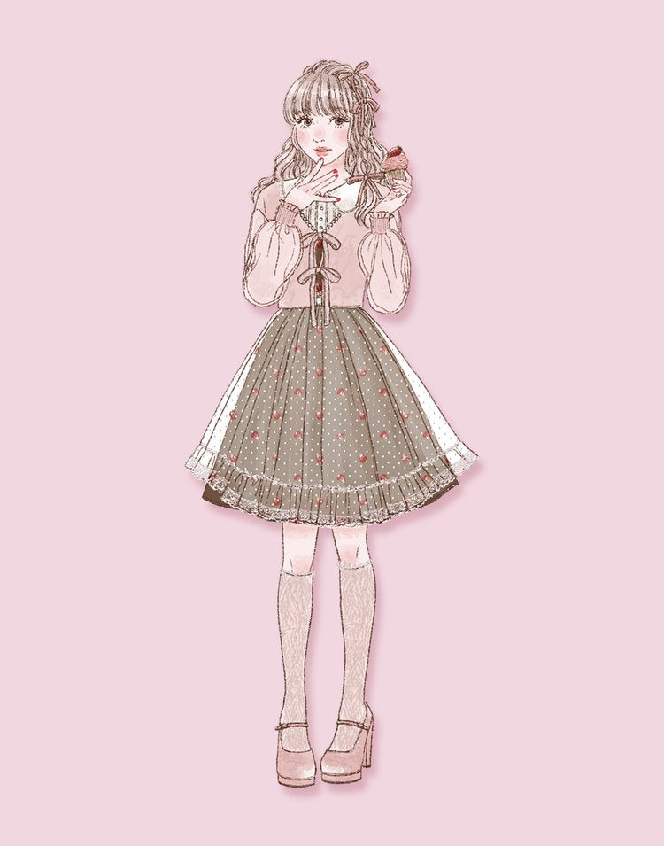 Twin ribbon pearl Cardigan