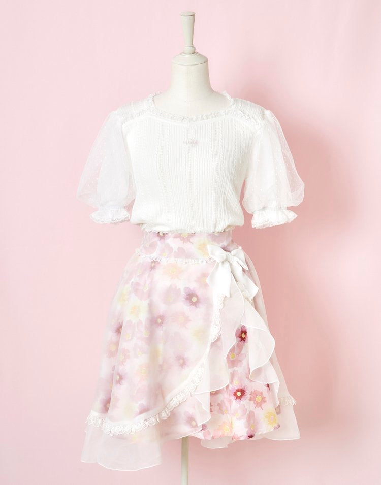 mellfy memory precious mellfy tulle puff top