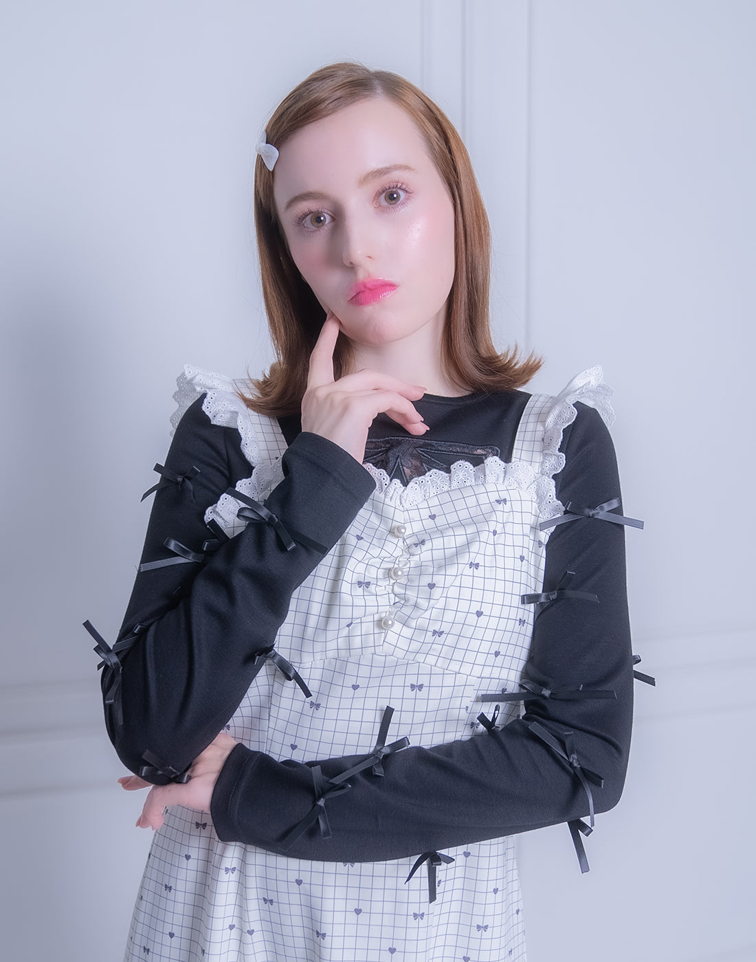 <Deliver In October> Lolime only ribbons Top