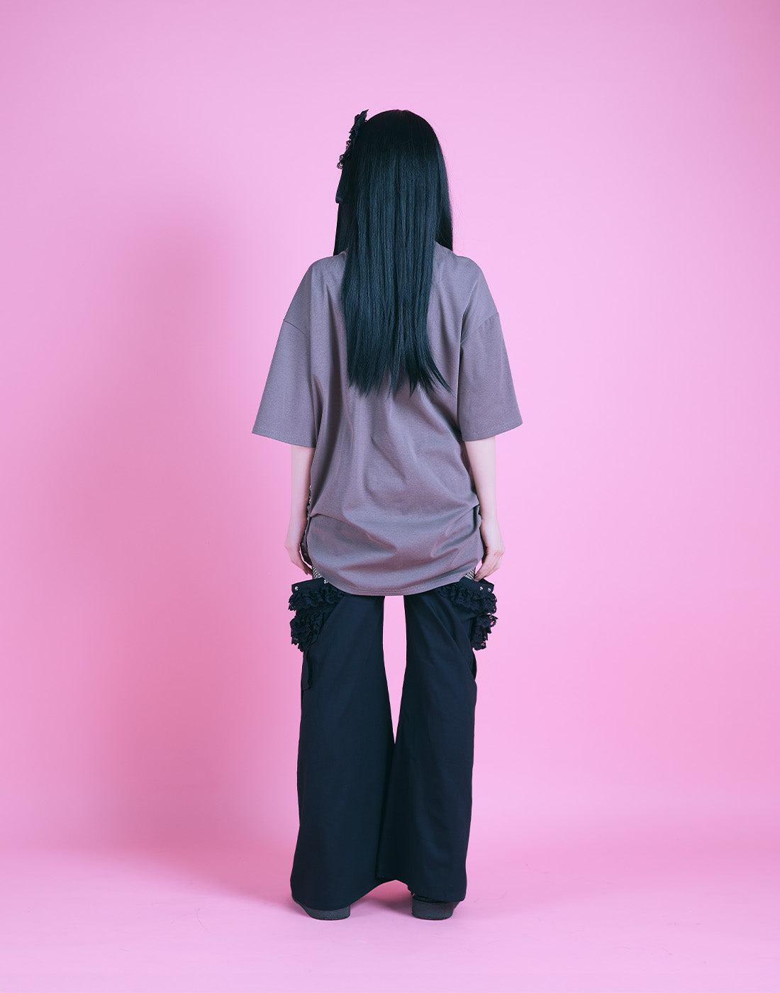 AVENCHUMU Skull illustration print studded cross t-shirt