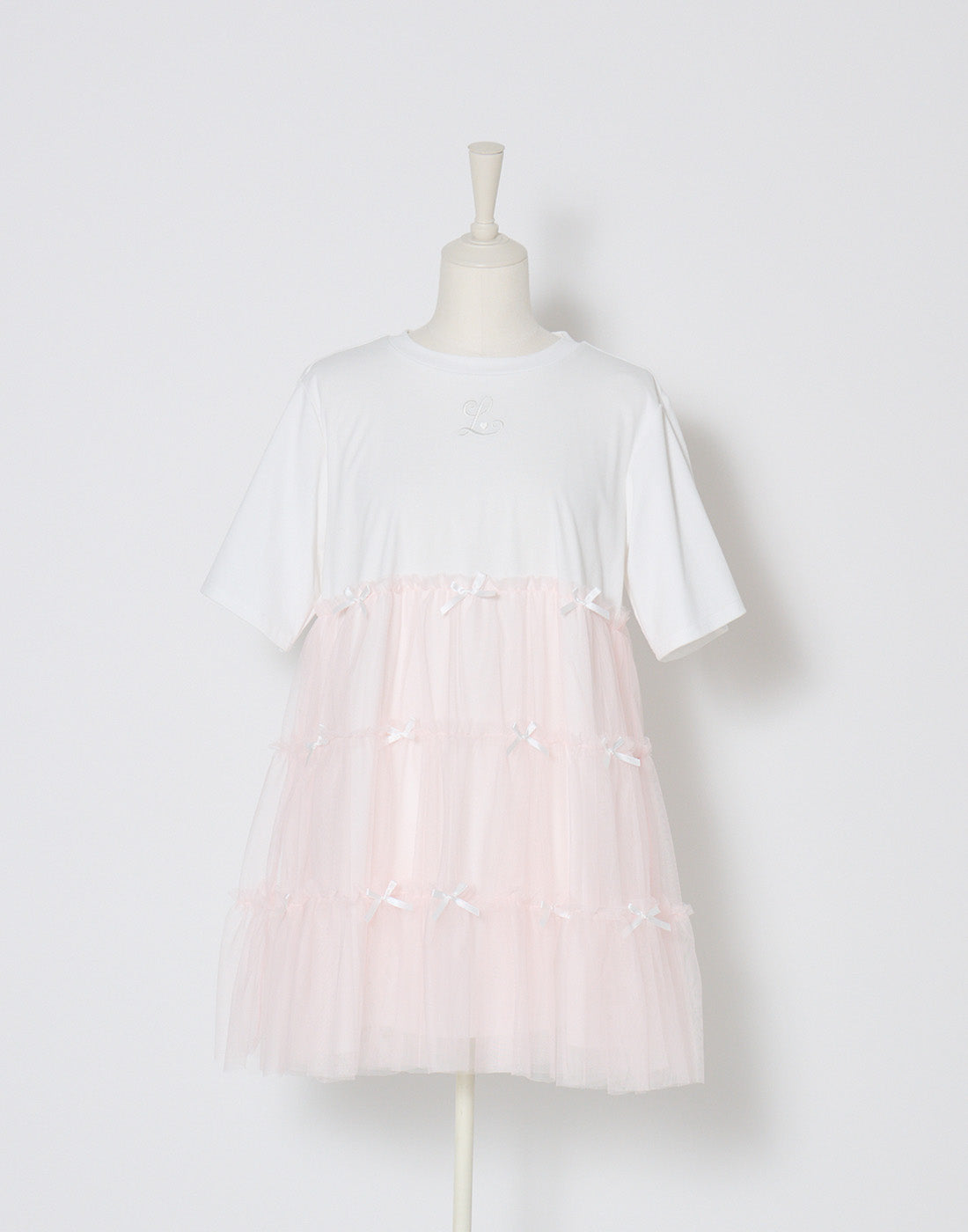 Lolime Tulle tiered cut sew mini dress