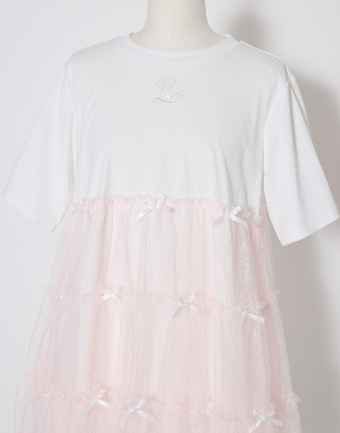 Lolime Tulle tiered cut sew mini dress