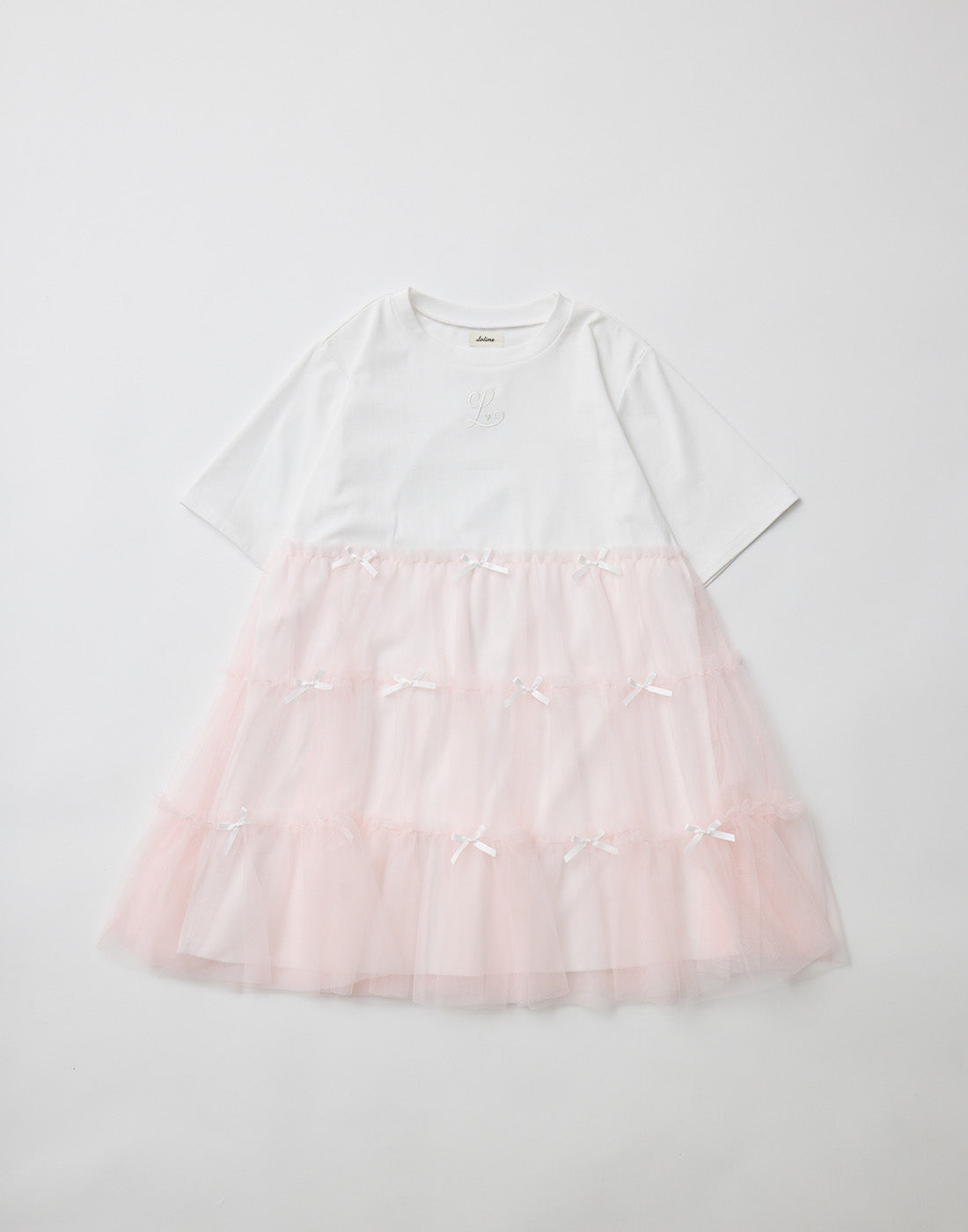 Lolime Tulle tiered cut sew mini dress