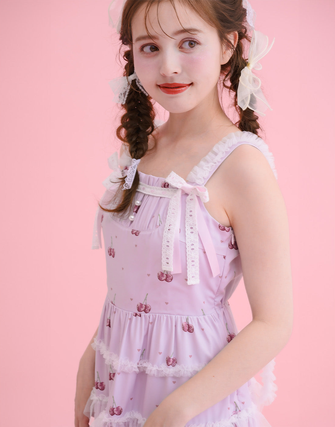 mellfy memory Sweet cherry long Dress