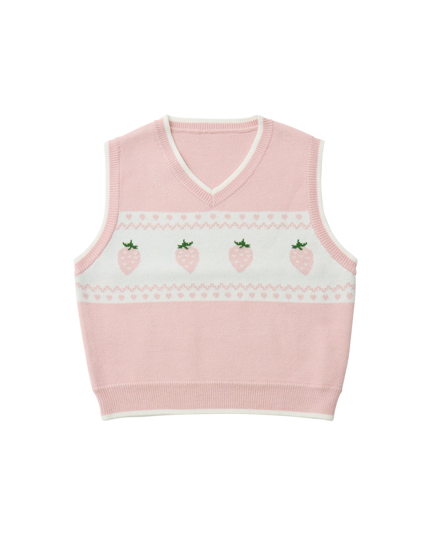 Lolime daydream strawberry knit vest