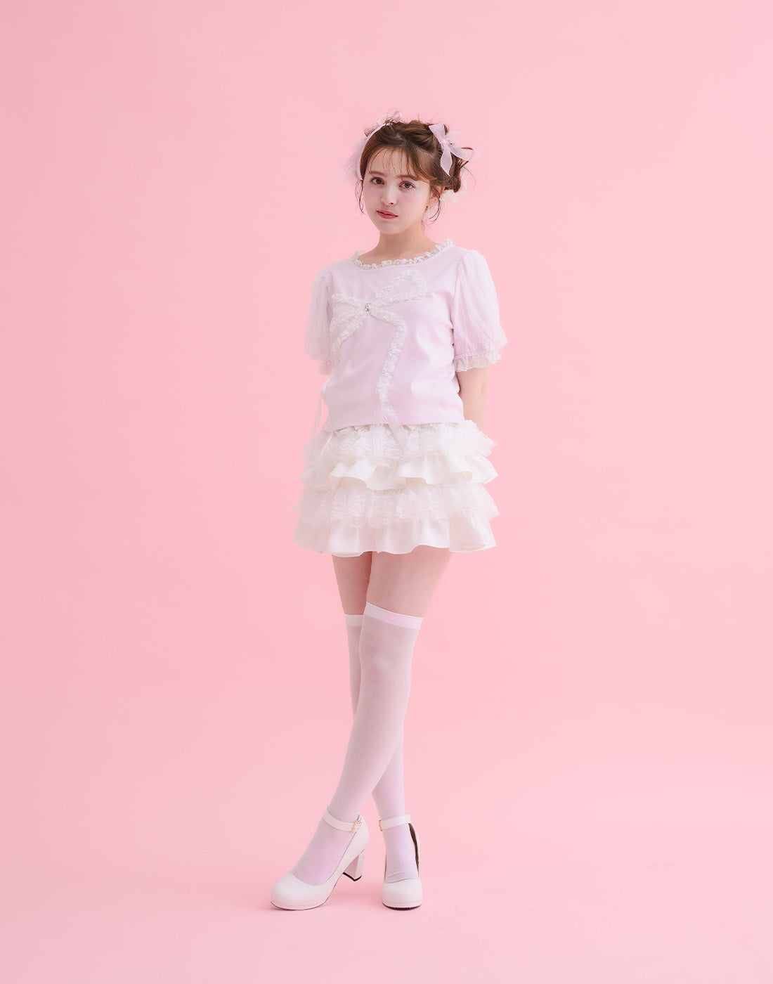 mellfy memory Lace tutu drawers mini Skirt
