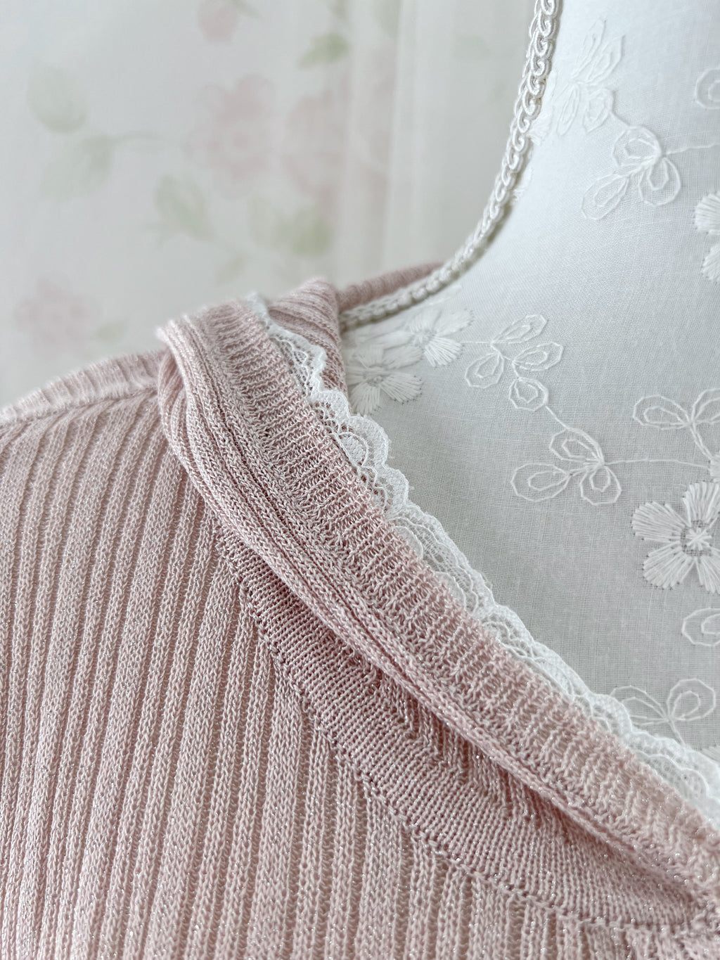 Pink Strawberry Lace Sleeve Hoodie