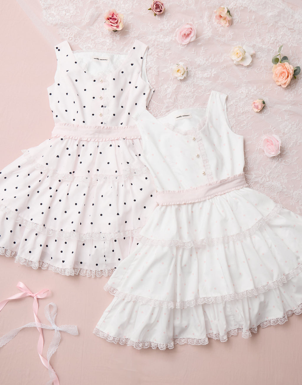 mellfy memory Sweet secret heart dot onepiece