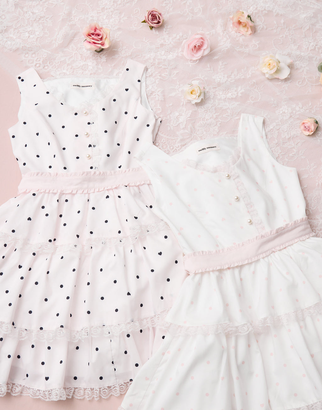 mellfy memory Sweet secret heart dot onepiece