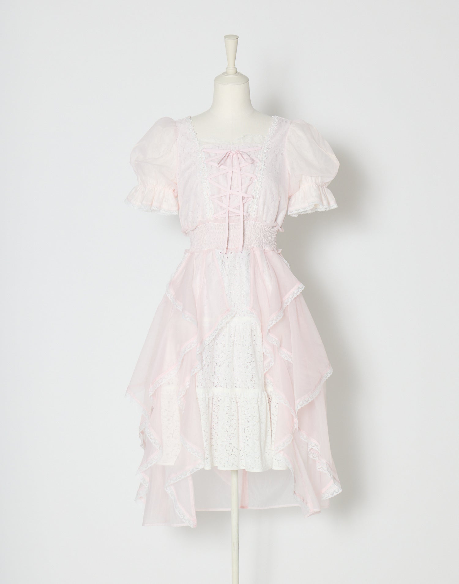 mellfy memory Fairy ruffle long lace onepiece