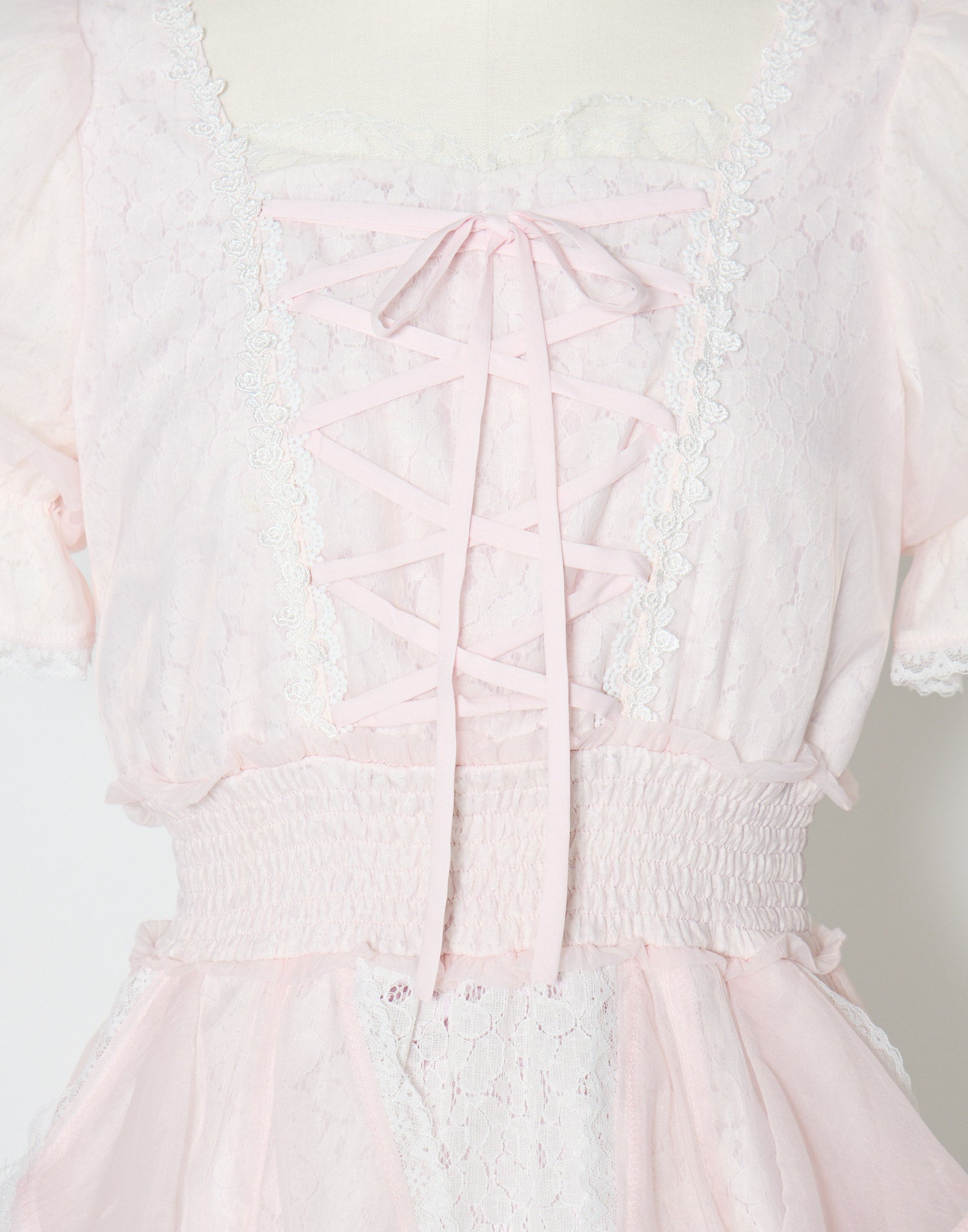 mellfy memory Fairy ruffle long lace onepiece