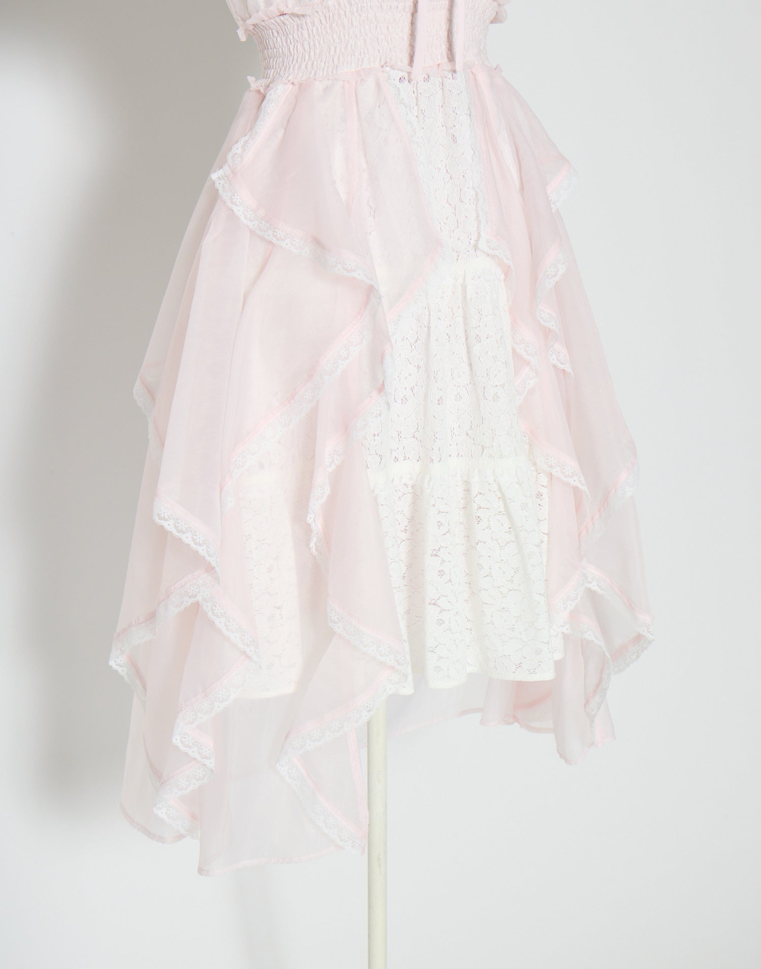 mellfy memory Fairy ruffle long lace onepiece