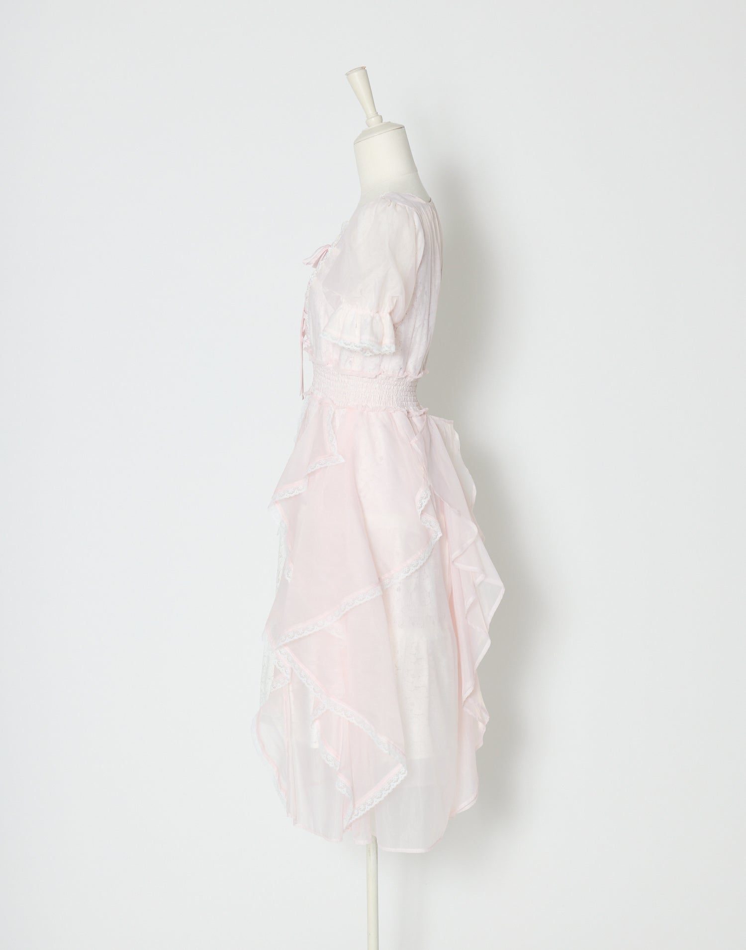 mellfy memory Fairy ruffle long lace onepiece