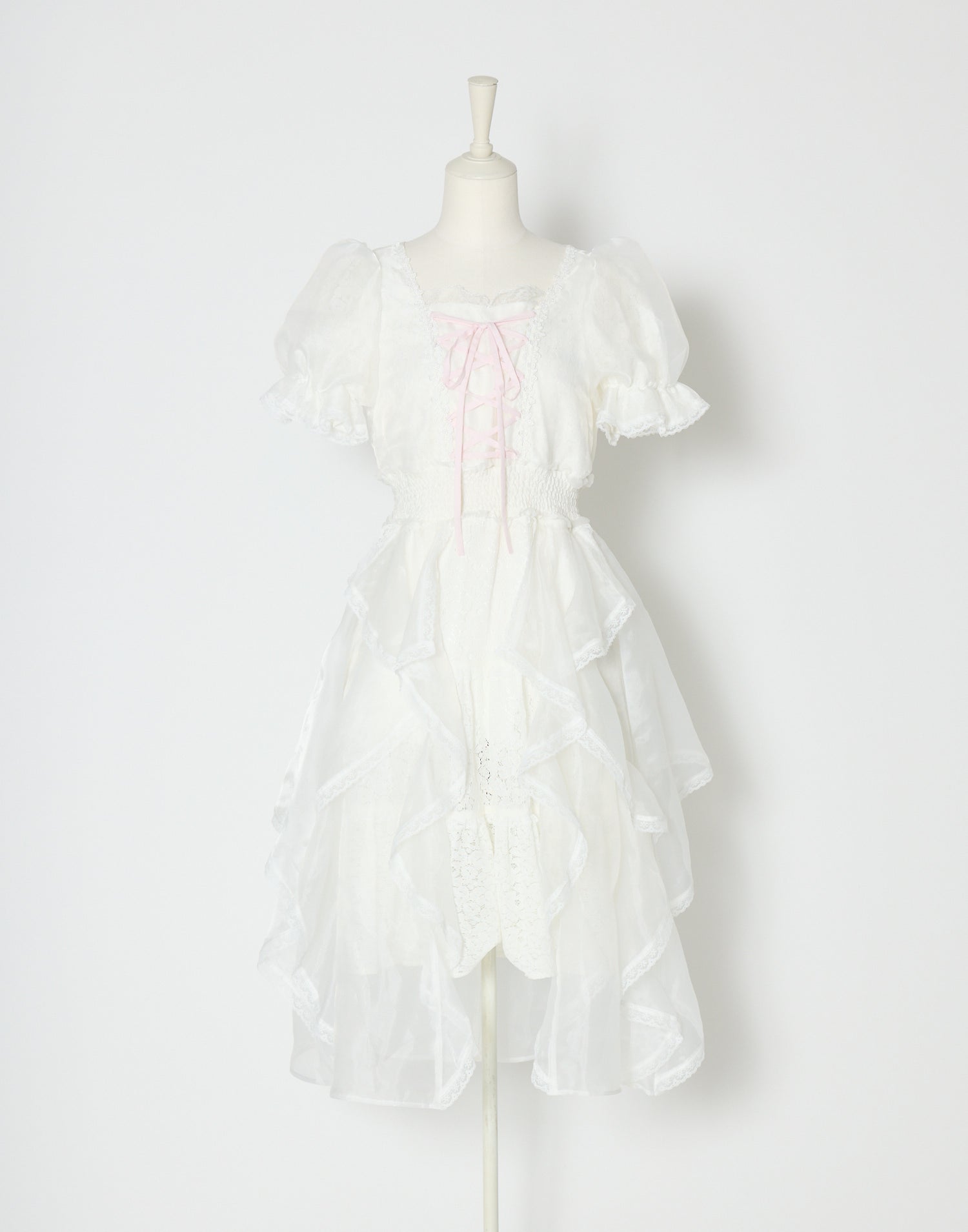 mellfy memory Fairy ruffle long lace onepiece