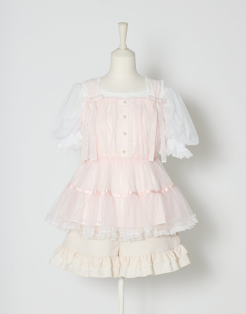 mellfy memory Sweet whipped ribbon blouse