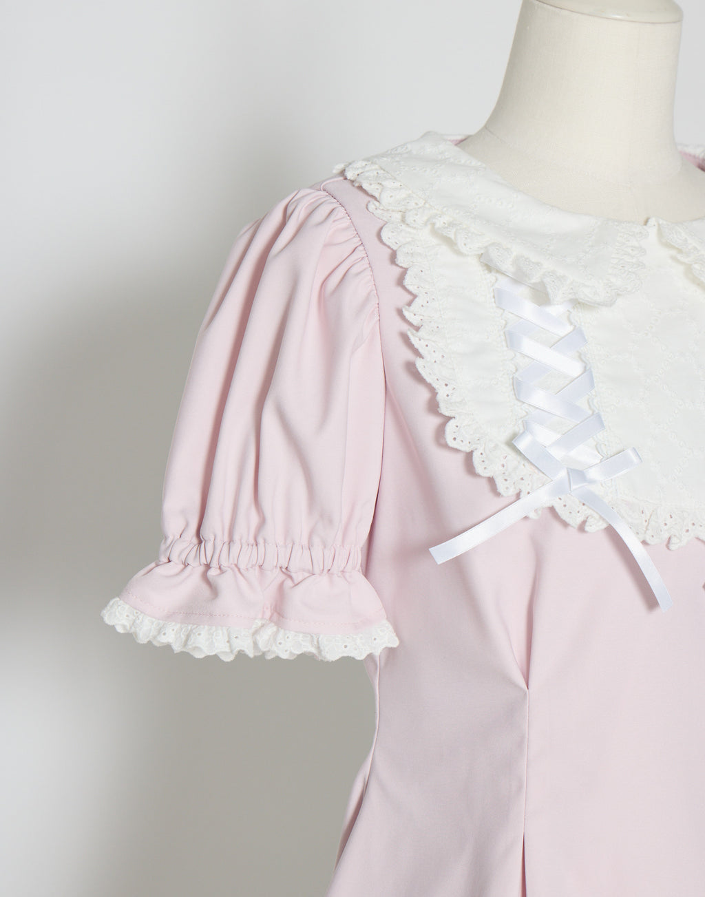 mellfy memory Twin lace-up ribbon tunic