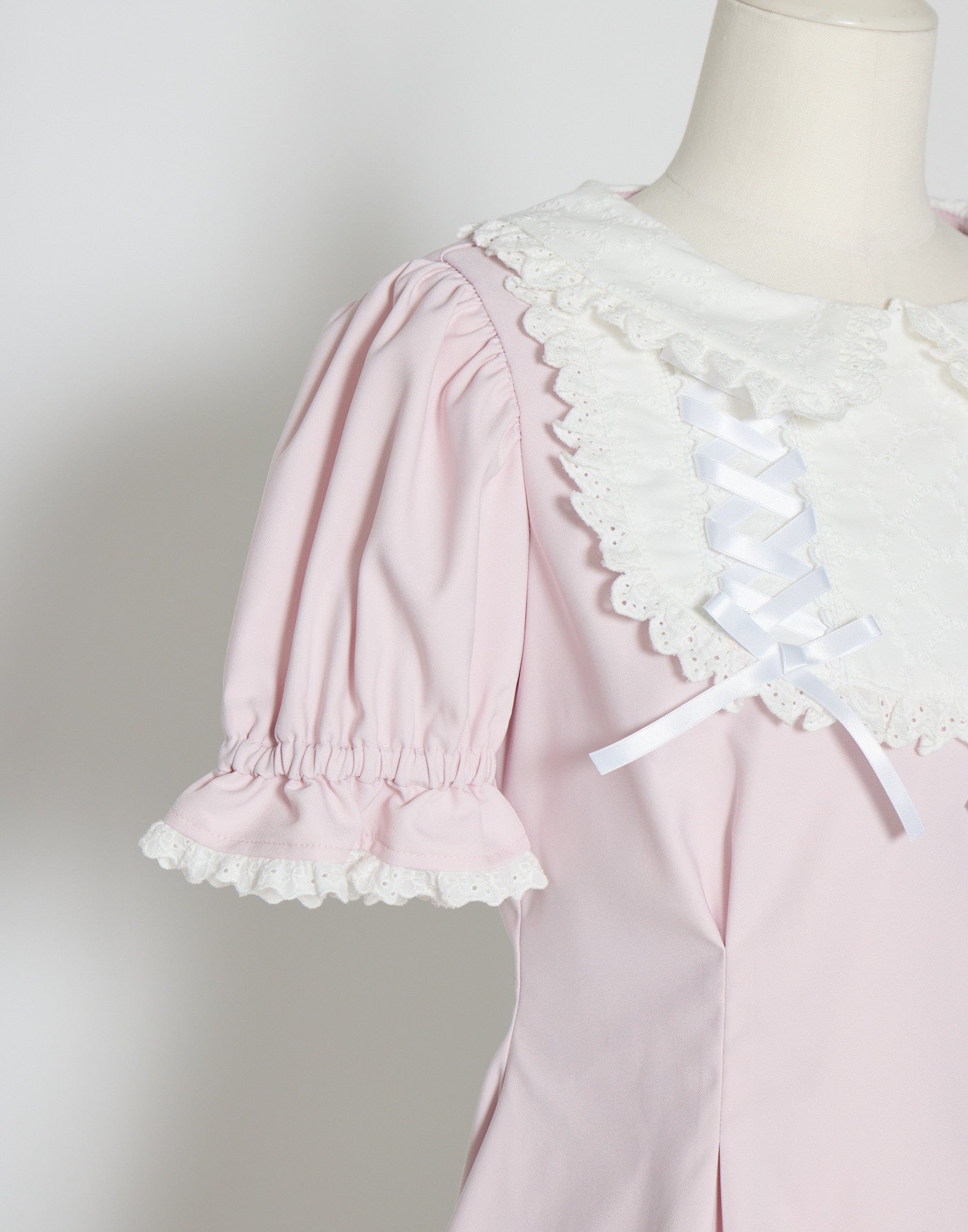 mellfy memory Twin lace-up ribbon tunic