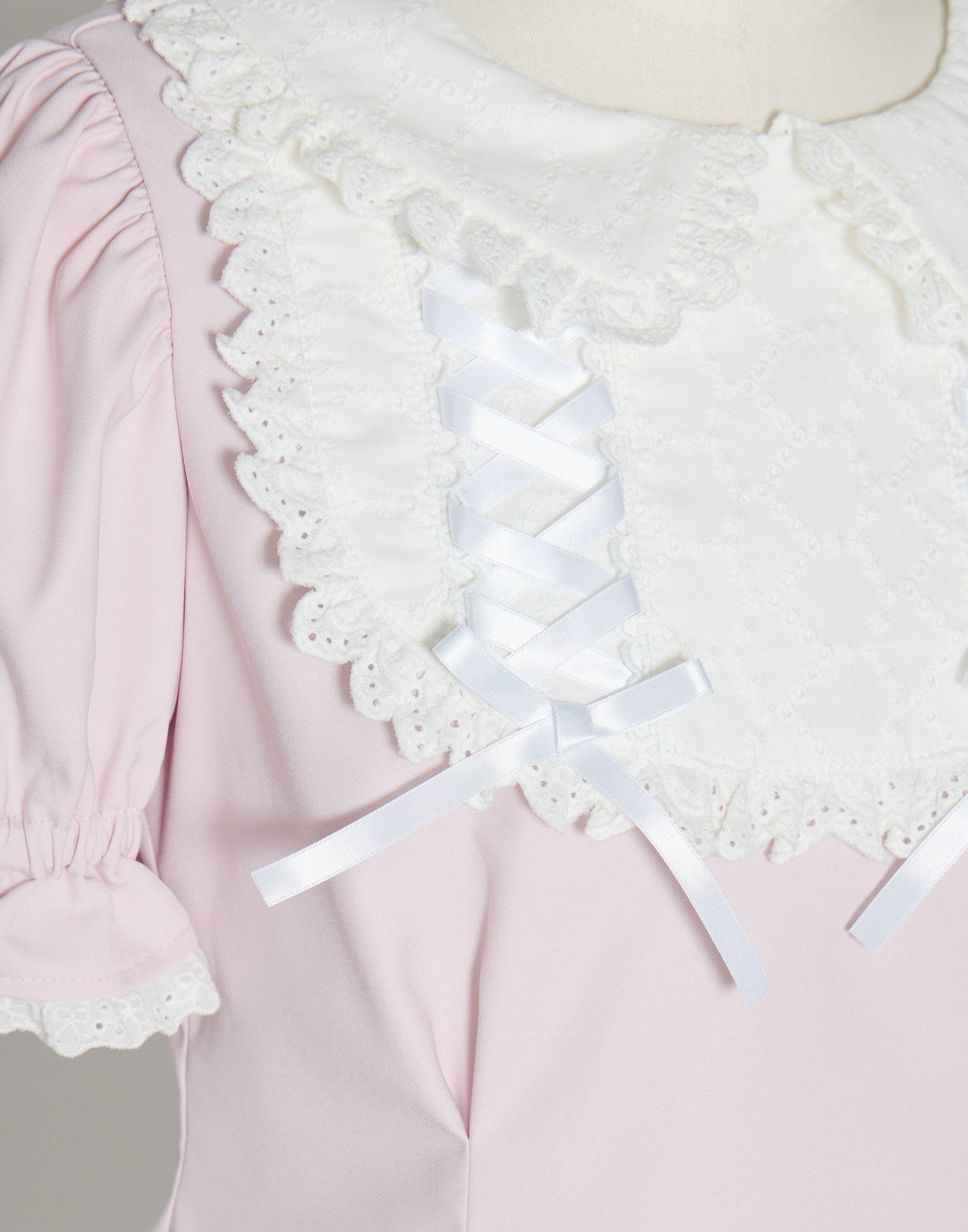 mellfy memory Twin lace-up ribbon tunic