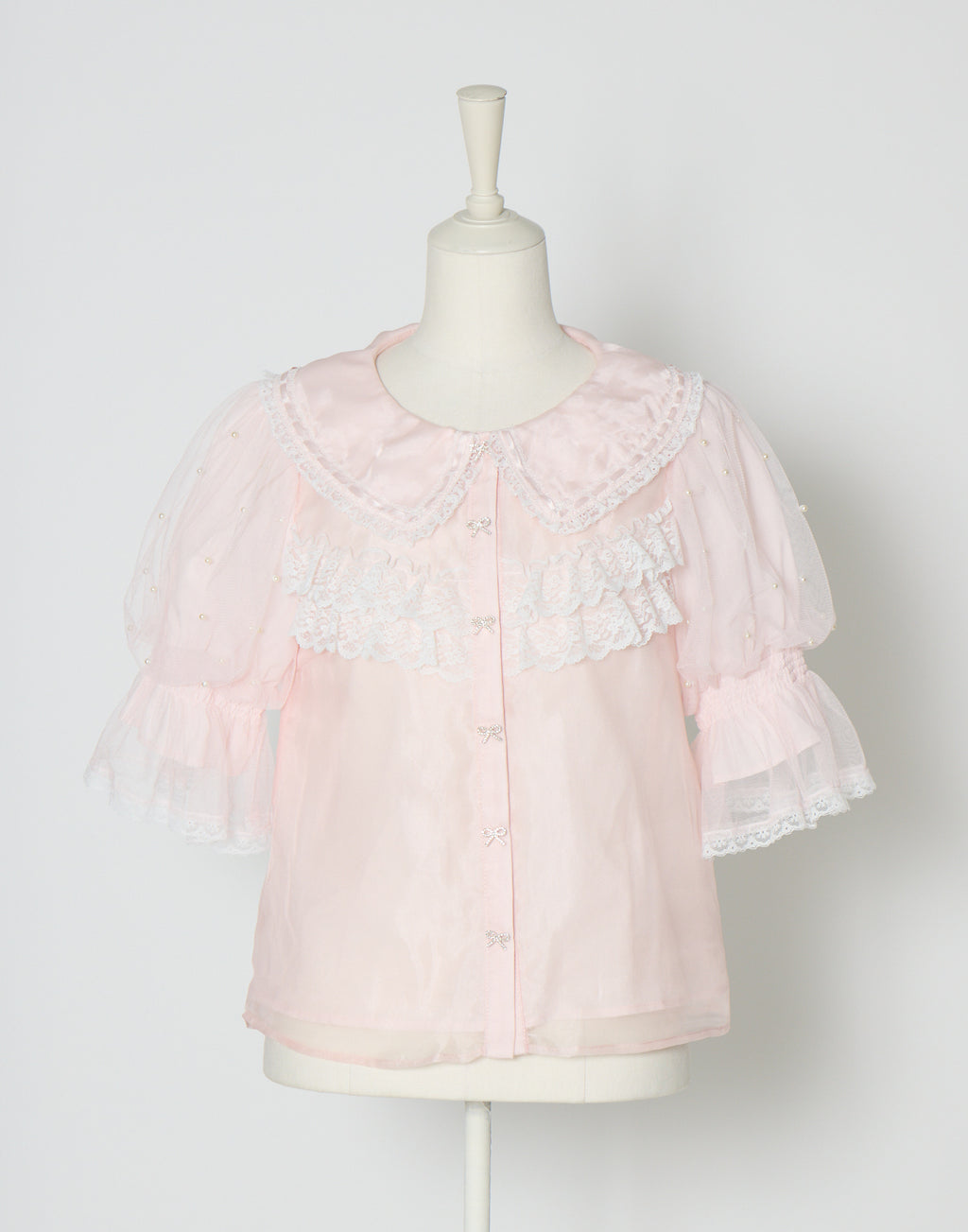 mellfy memory Sweet whipped ribbon blouse
