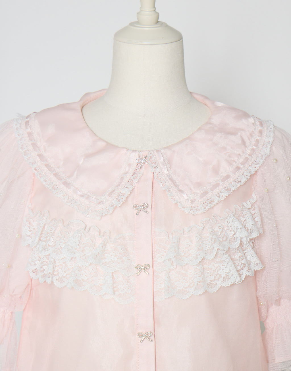mellfy memory Sweet whipped ribbon blouse