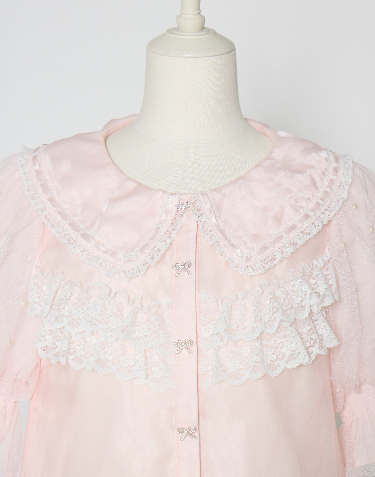 mellfy memory Sweet whipped ribbon blouse