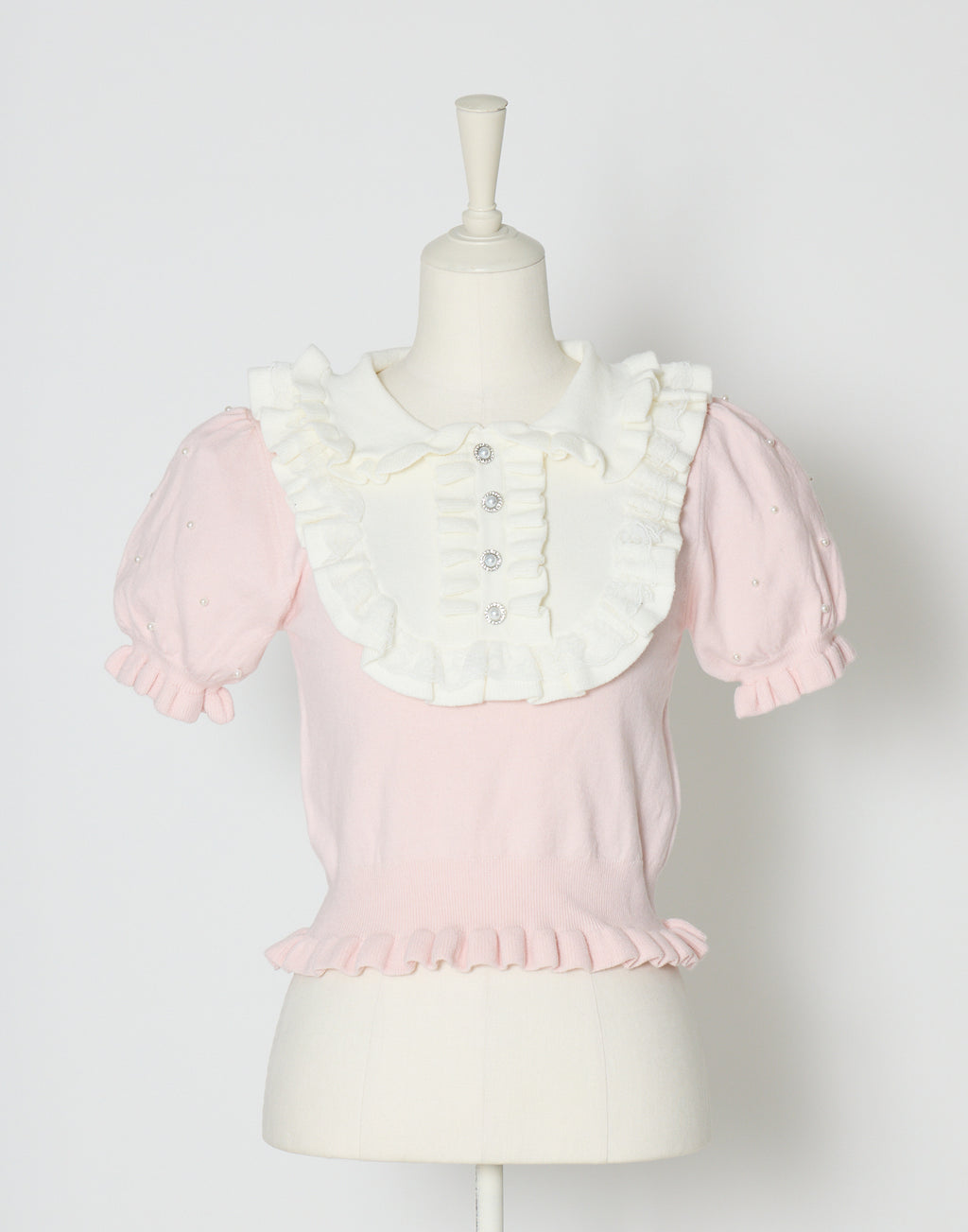 mellfy memory Dolly frill knit tops