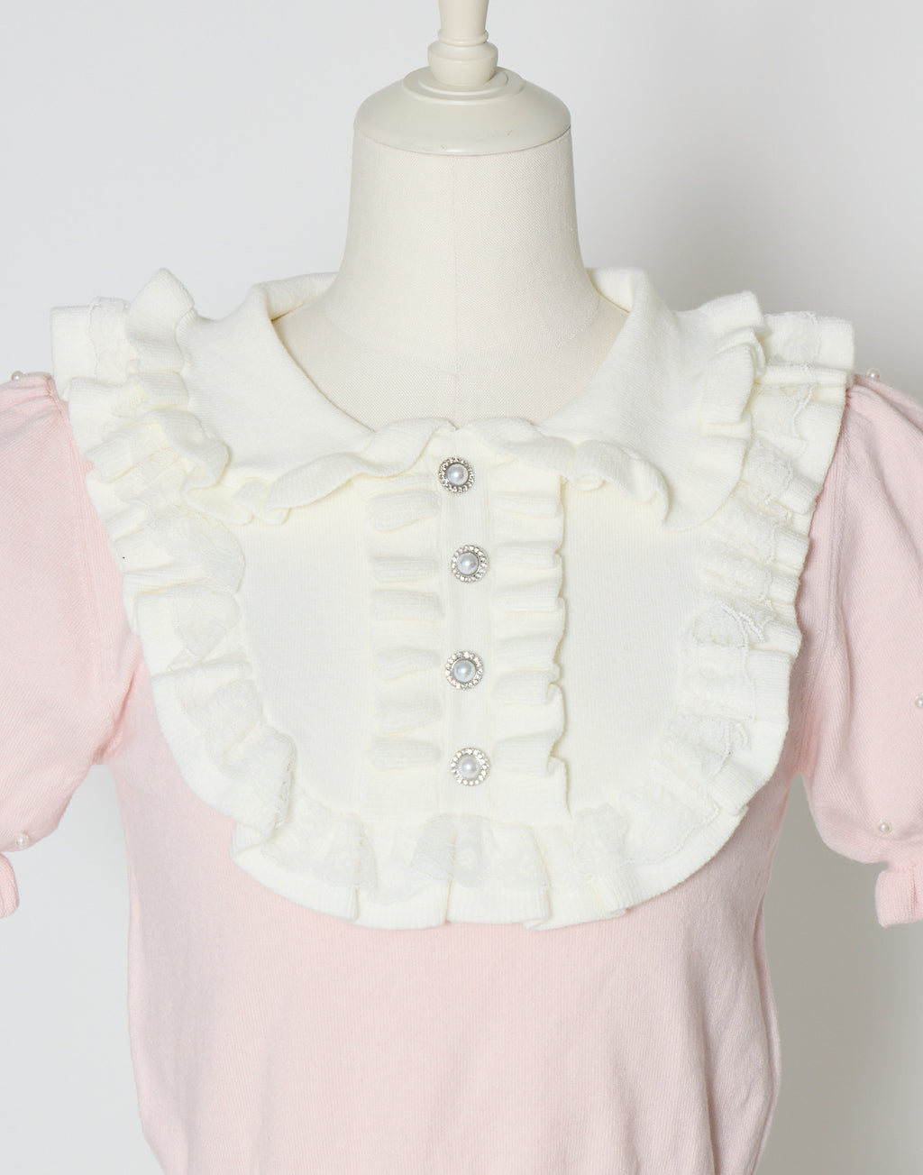 mellfy memory Dolly frill knit tops